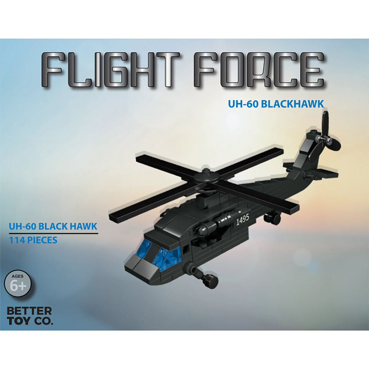 UH-60 Black Hawk Helicopter Brick Kit (114 pcs)