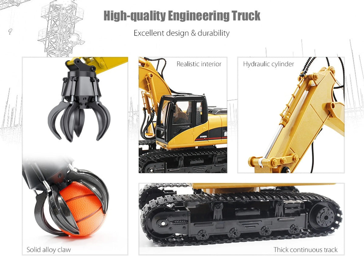 Huina 1571 RC Grab Loader Excavator (1:14 Scale)