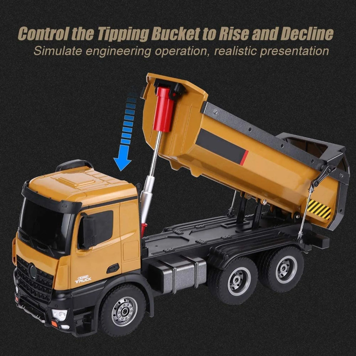 Huina 1573 RC Dump Truck (1:14 Scale)