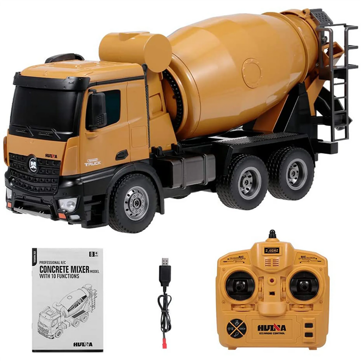 Huina 1574 RC Cement Mixer Truck (1:14 Scale)
