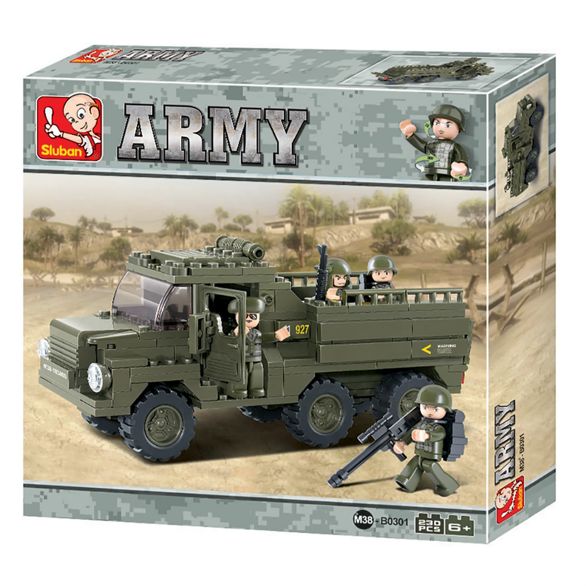 Heavy Military Troop Truck Brick Kit (230 pcs)