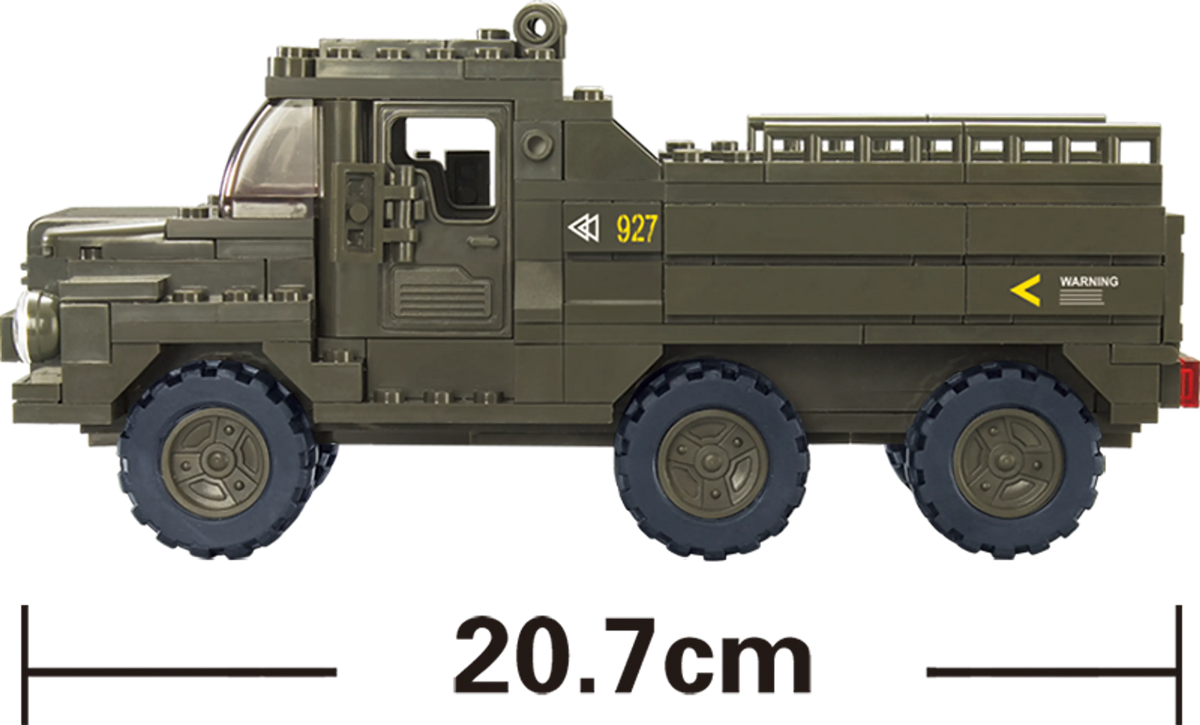 Heavy Military Troop Truck Brick Kit (230 pcs) - view 5