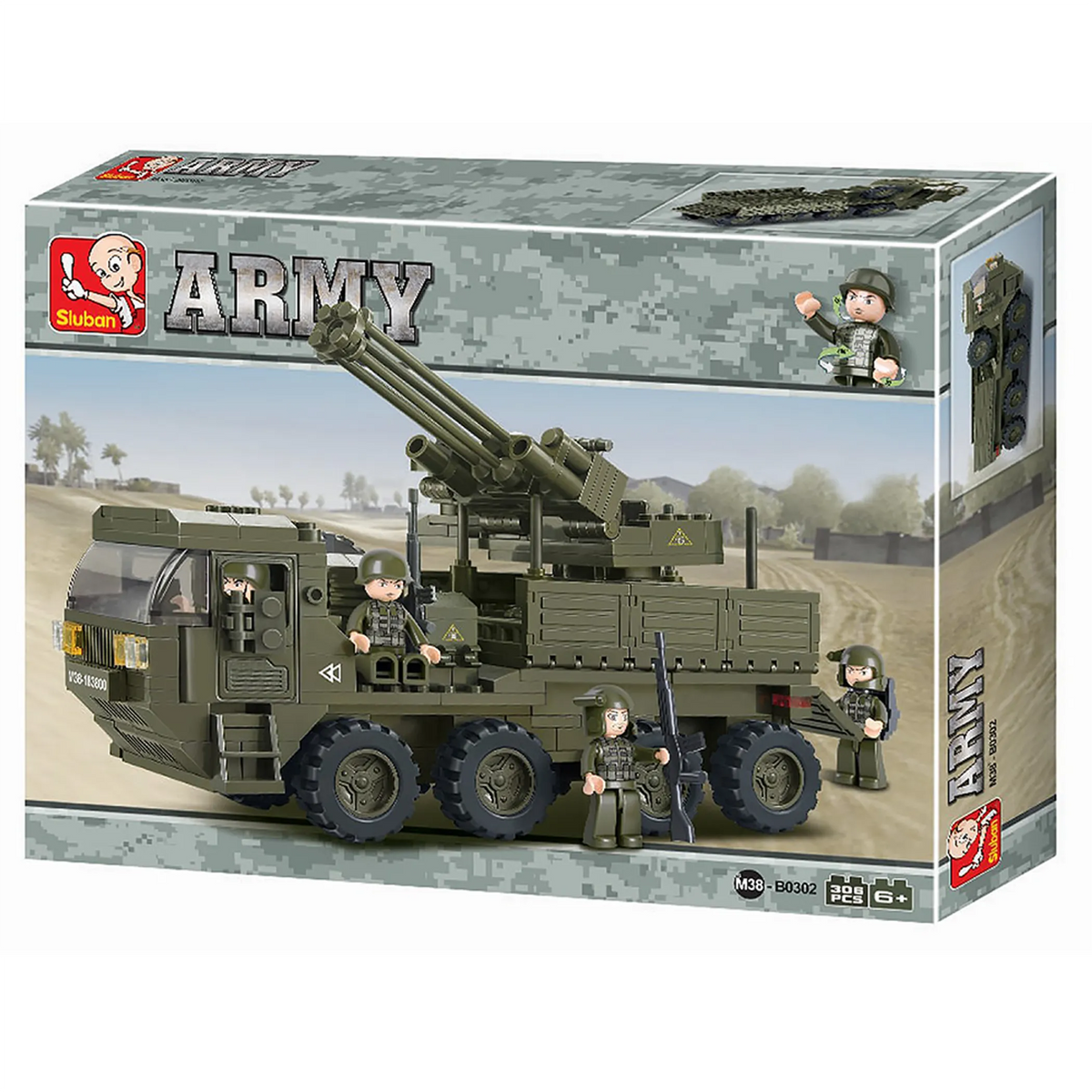 Anti-Aircraft Transport Building Brick Kit (306 pcs)