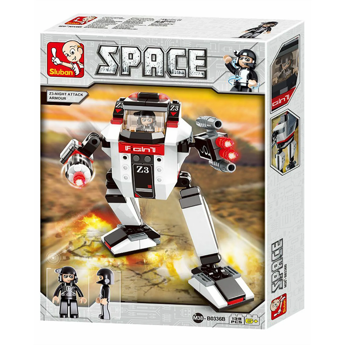 Space Transformer Z-3 Night Attack Armor Kit (139 pcs)