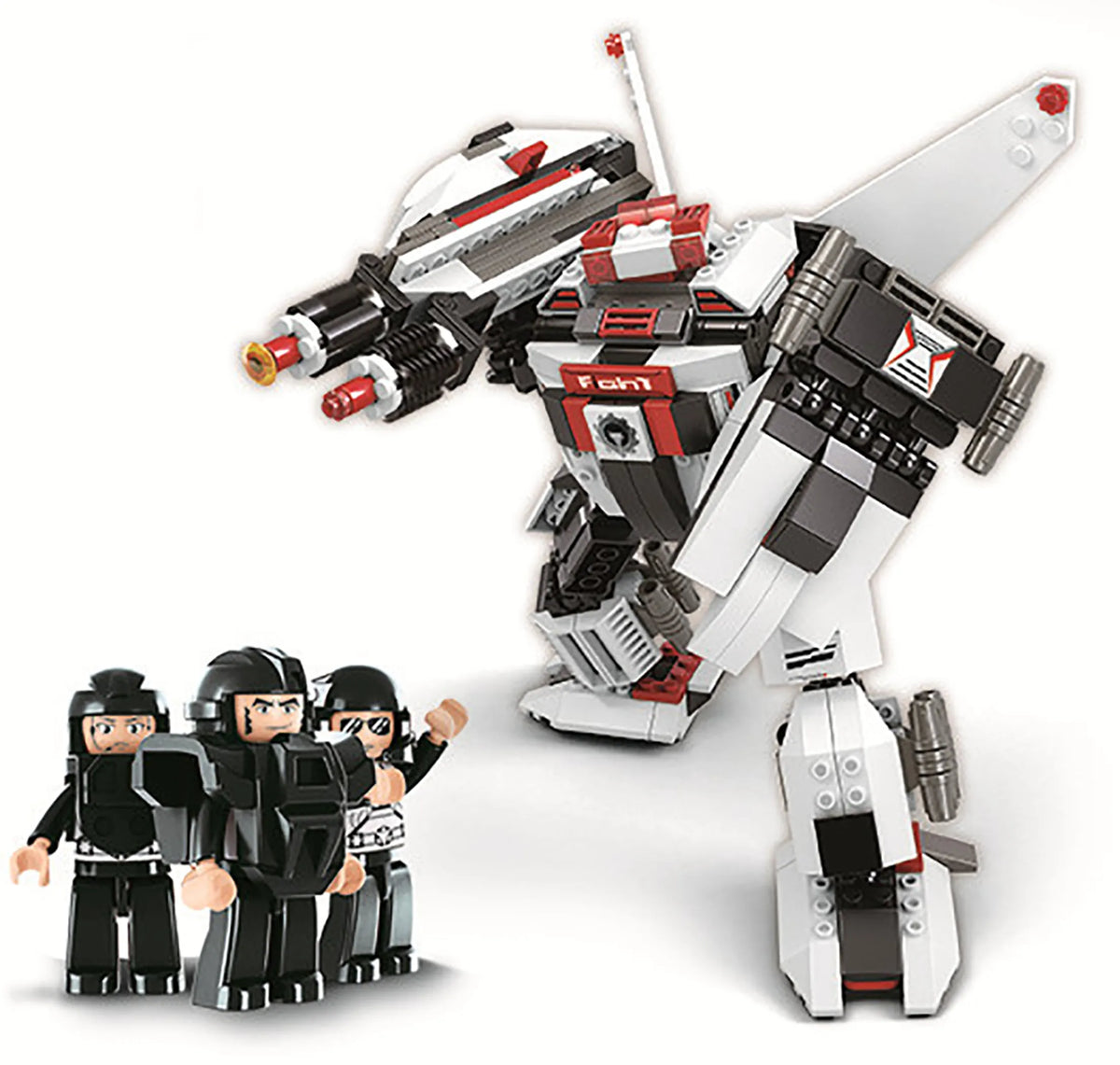 Space 3-in-1 Fighter Caston Brick Kit (313 pcs)