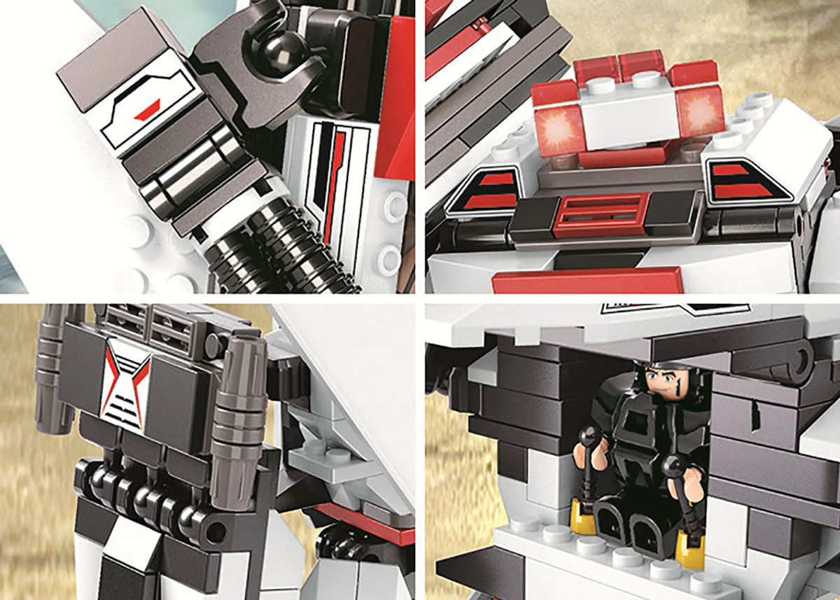 Space 3-in-1 Fighter Caston Brick Kit (313 pcs)