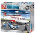 Personal Helicopter Brick Kit with Fuel Station (259 pcs)