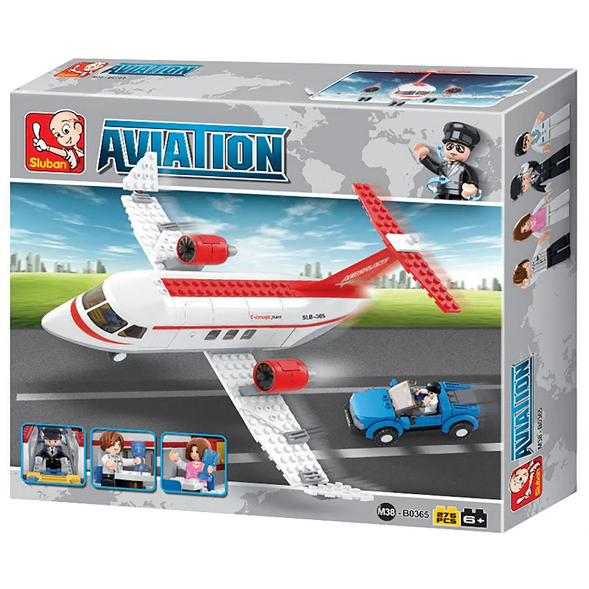 Aviation C-Concept Plane Building Brick Kit (275 pcs)