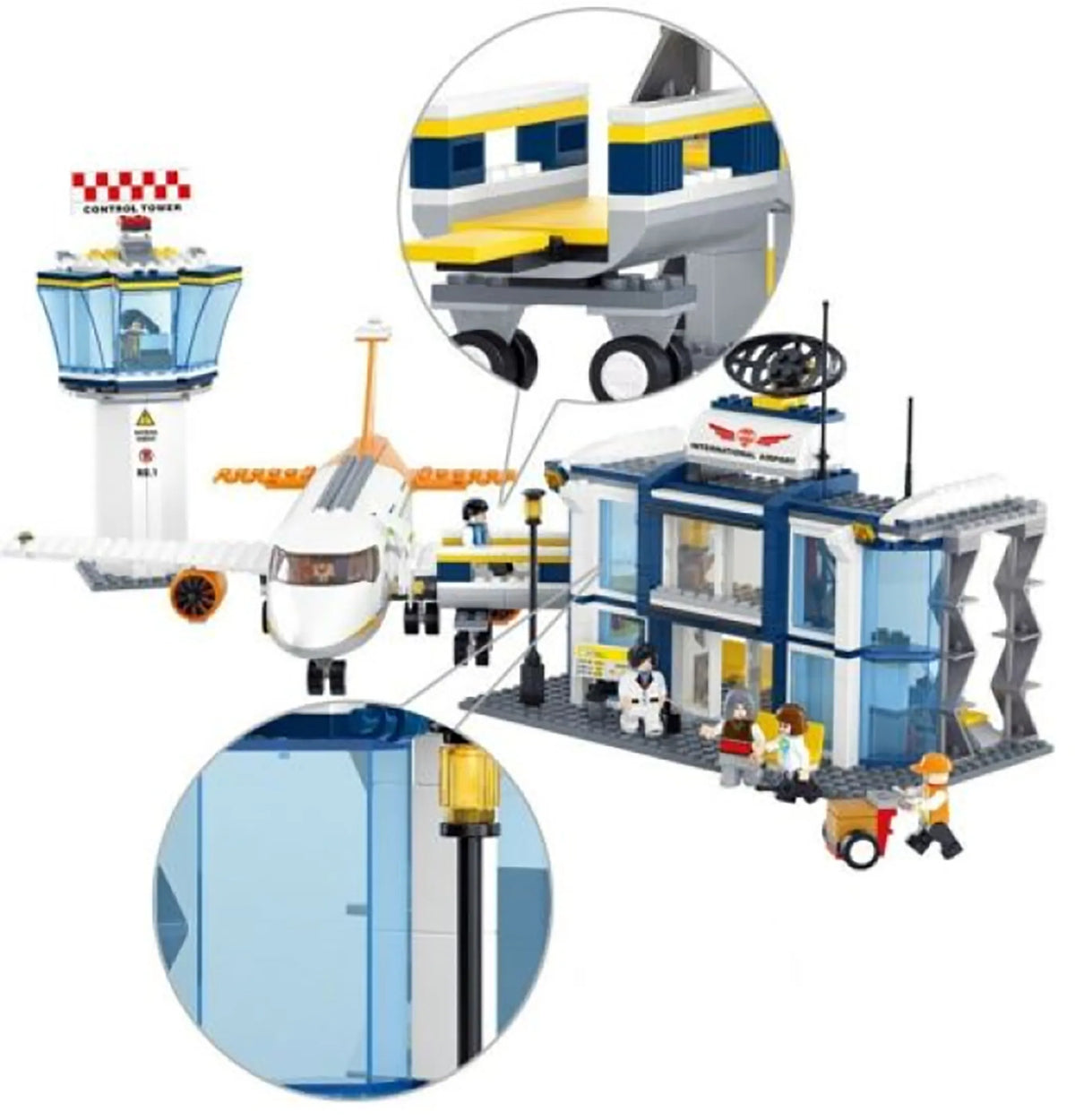 International Airport Building Brick Kit (678 pcs) - view 5
