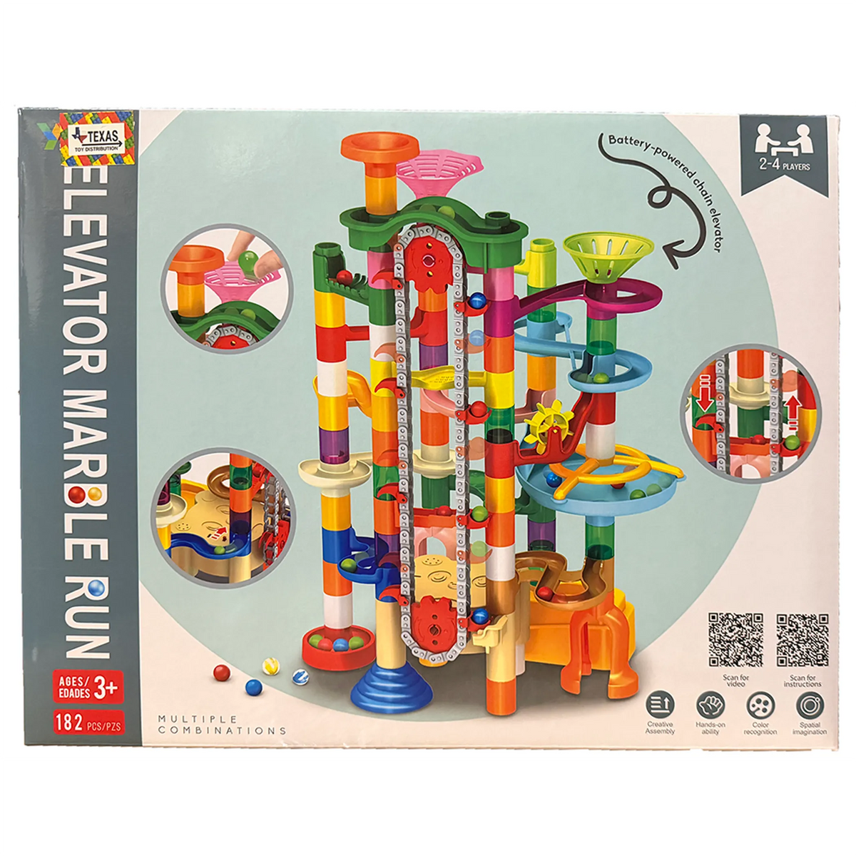 Elevator Marble Run Building Set (182 pcs)