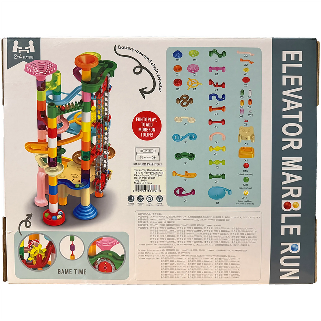 Elevator Marble Run Building Set (182 pcs)