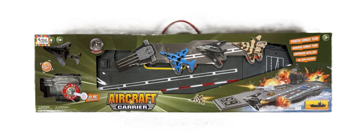 Large Aircraft Carrier Playset with Lights and Sounds