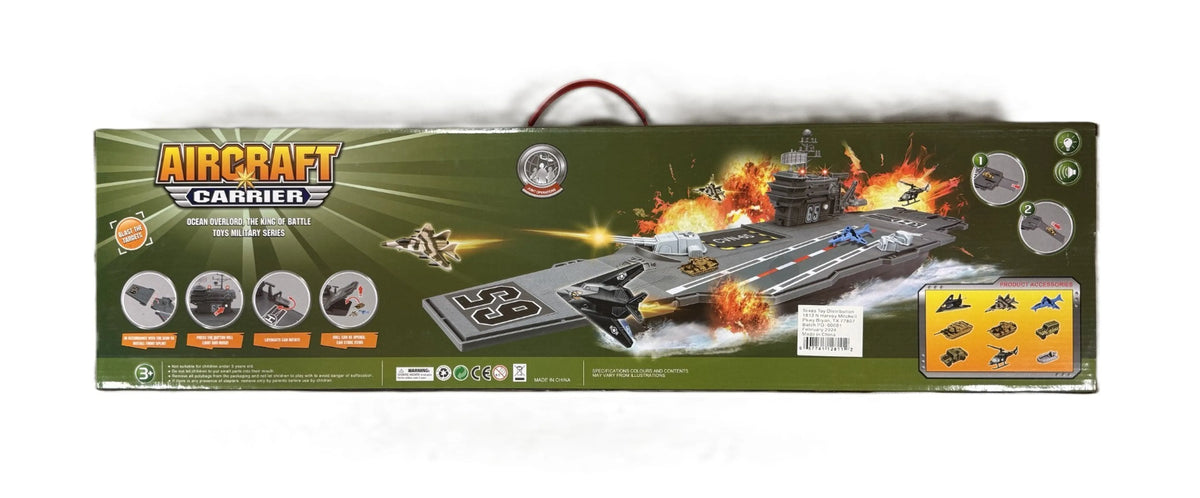 Large Aircraft Carrier Playset with Lights and Sounds