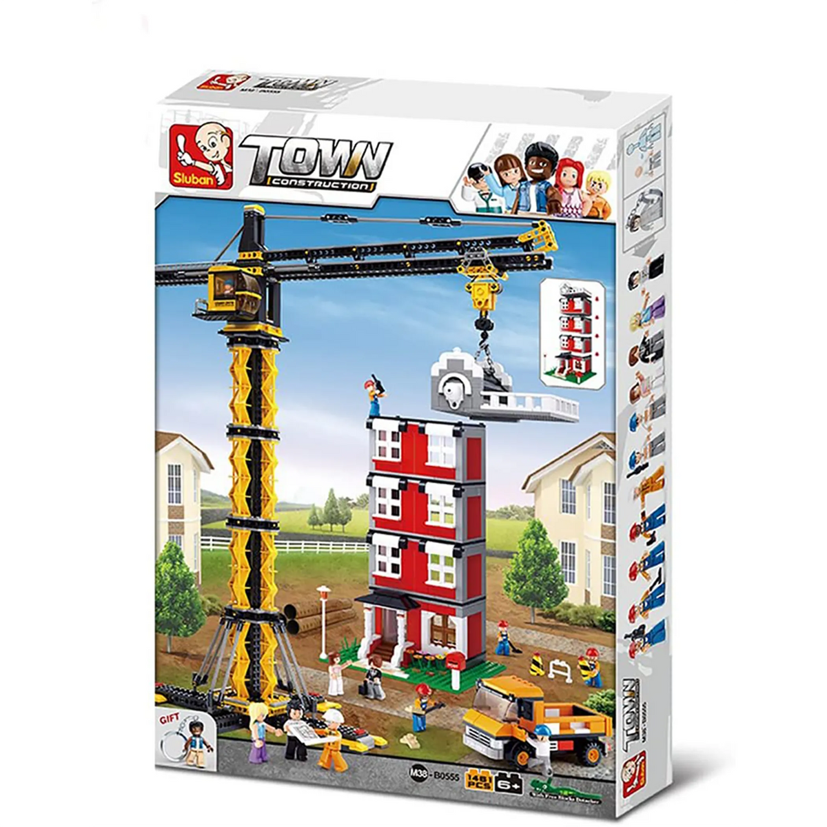 Tower Crane Construction Brick Kit (1461 pcs)