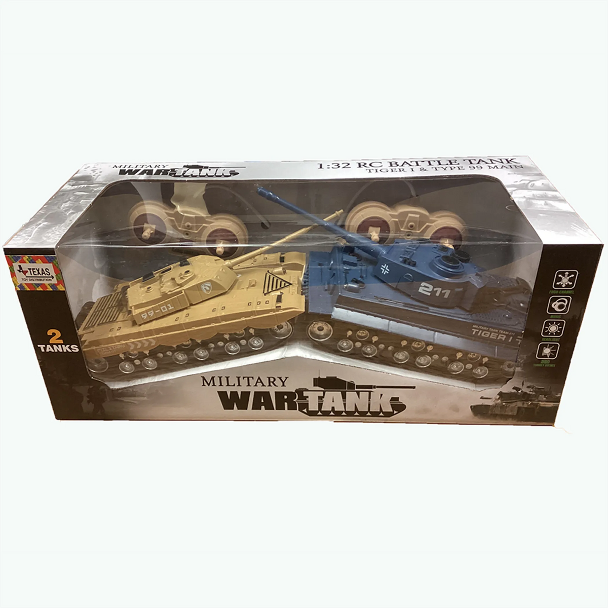 1:32 Scale RC Battle Tanks, Set of 2