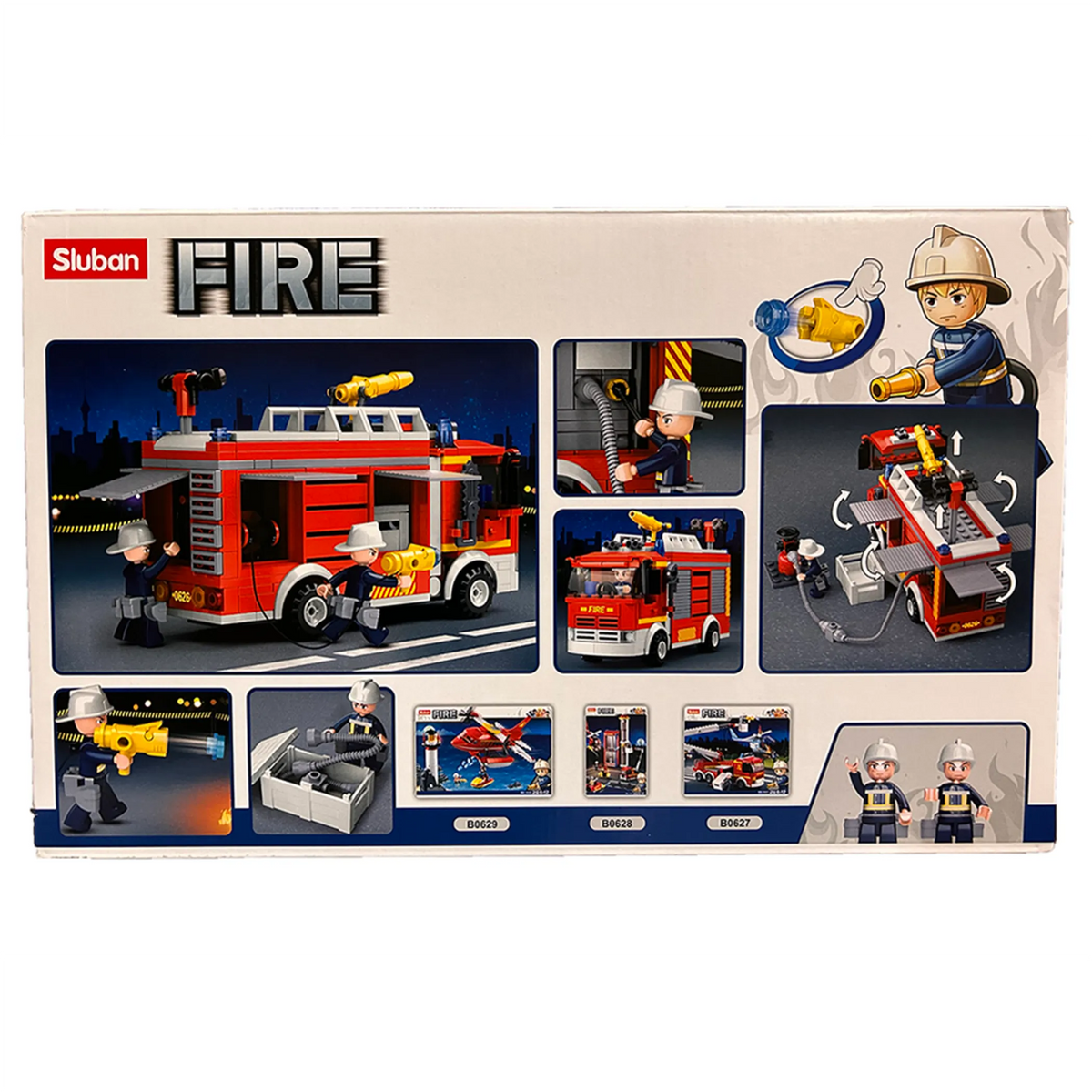 Fire Truck Water-Tank Building Brick Kit (343 pcs) - view 4