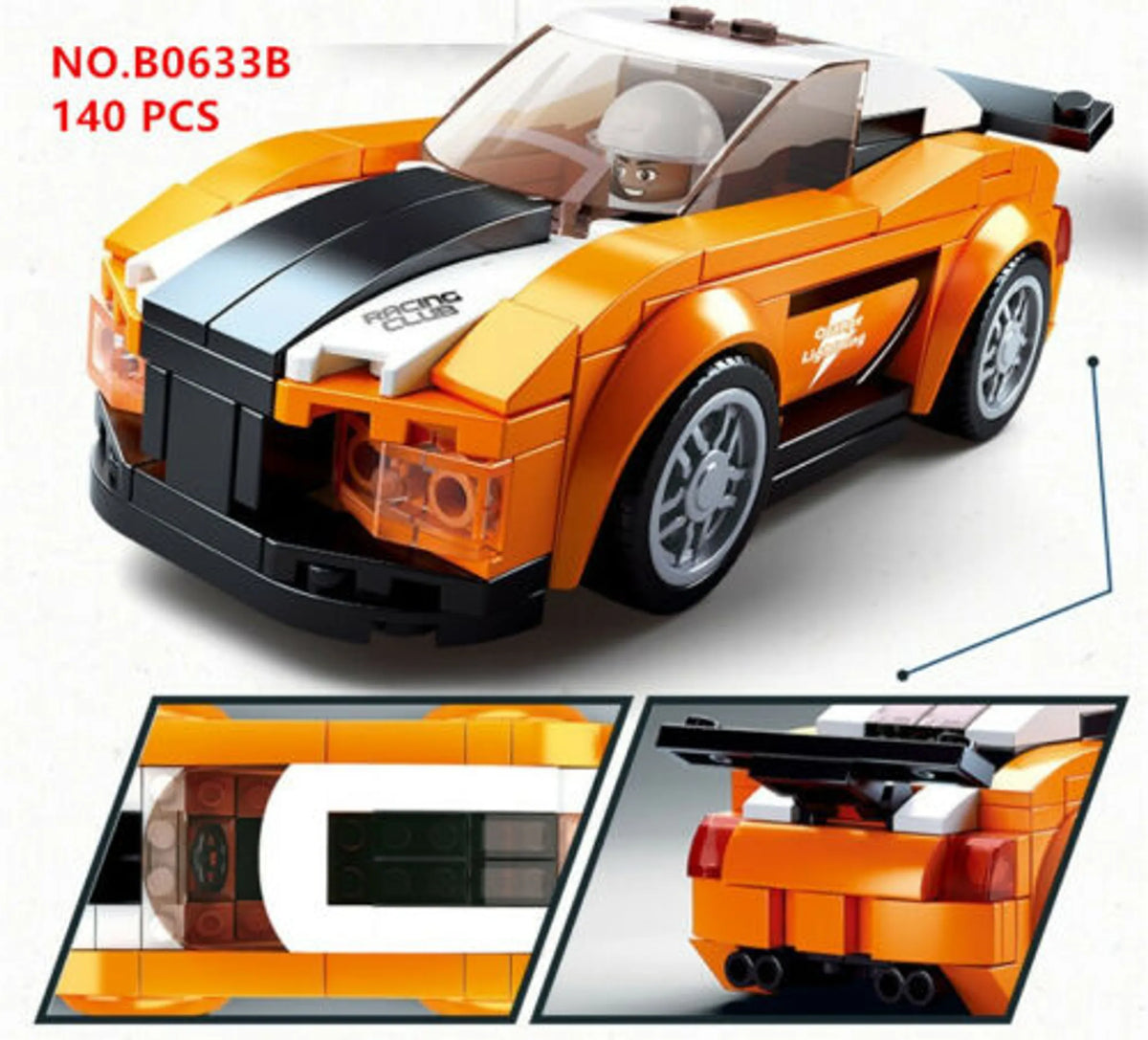 Car Club Bobcat Building Brick Kit (140 pcs)