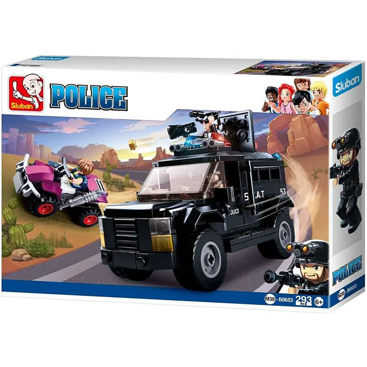 Police Armored Assault Vehicle Brick Kit (293 pcs) - view 2