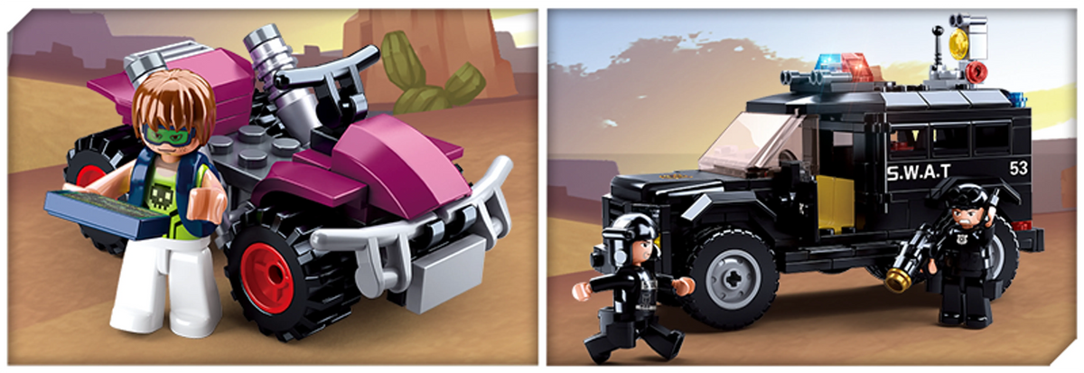 Police Armored Assault Vehicle Brick Kit (293 pcs)