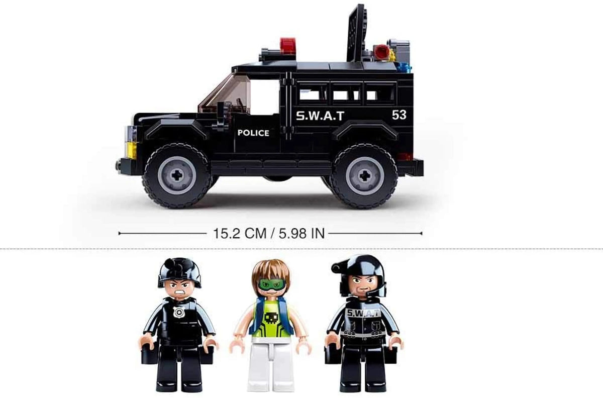 Police Armored Assault Vehicle Brick Kit (293 pcs)