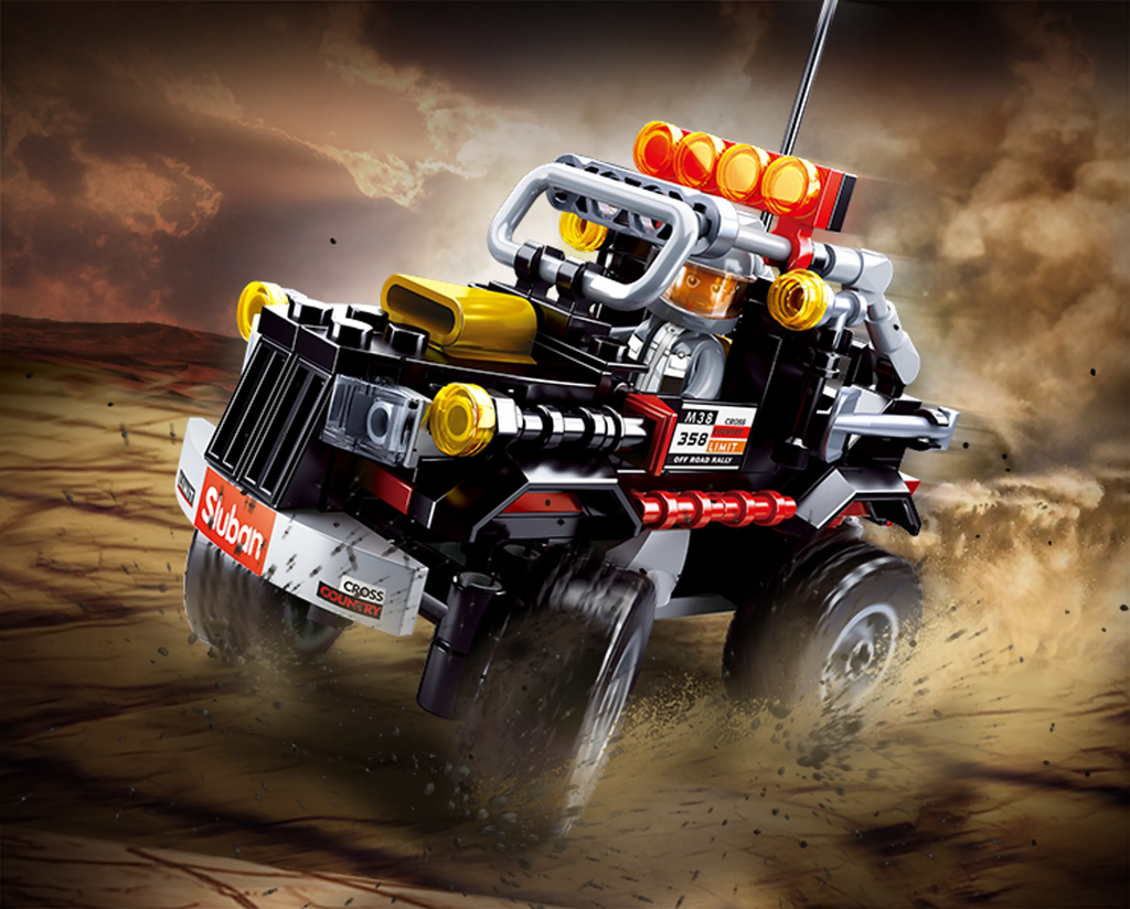 Car Club Off-Road Brick Kit, Black (158 pcs)