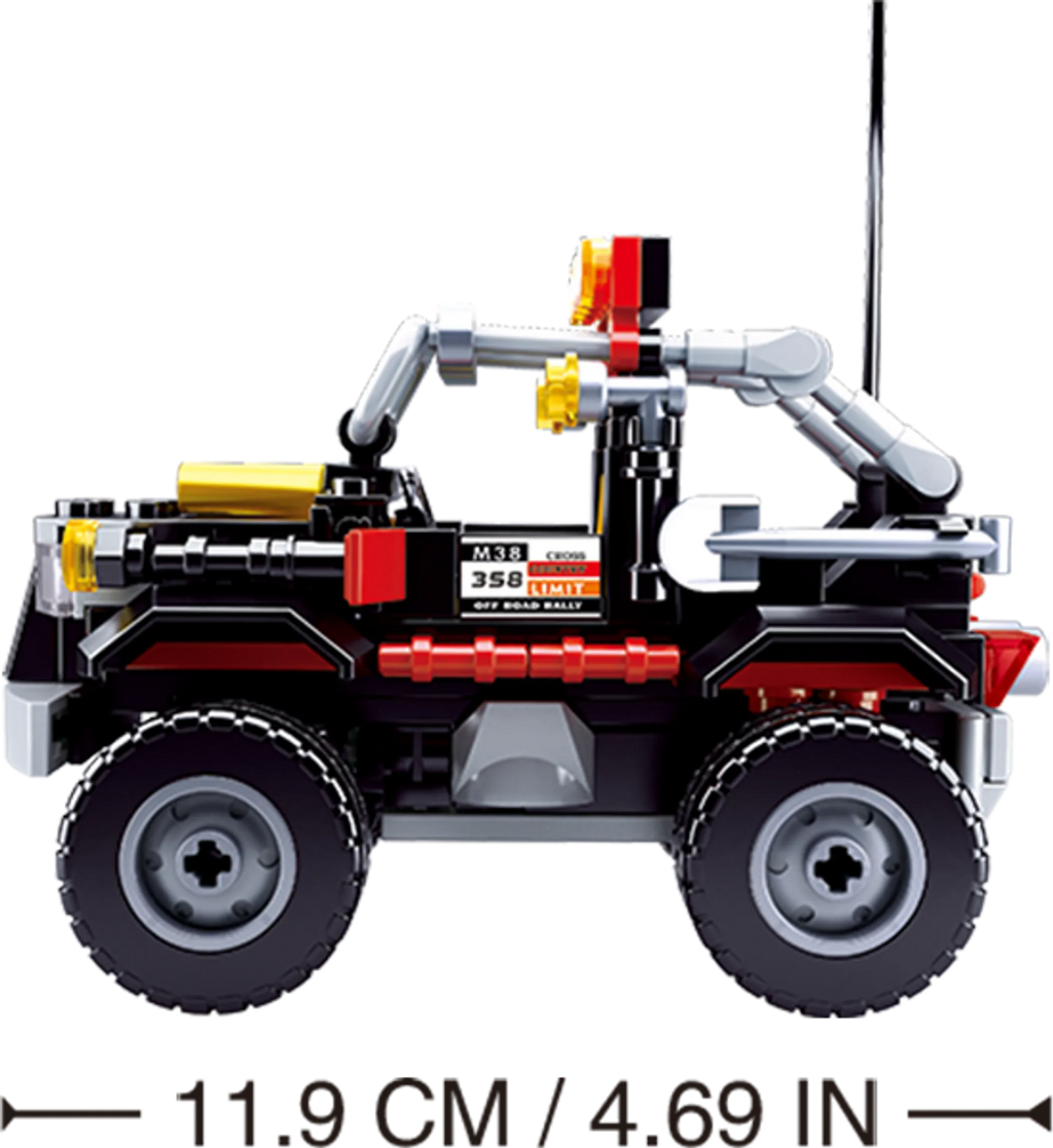 Car Club Off-Road Brick Kit, Black (158 pcs)