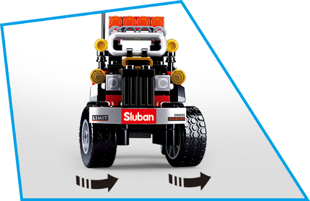 Car Club Off-Road Brick Kit, Black (158 pcs)