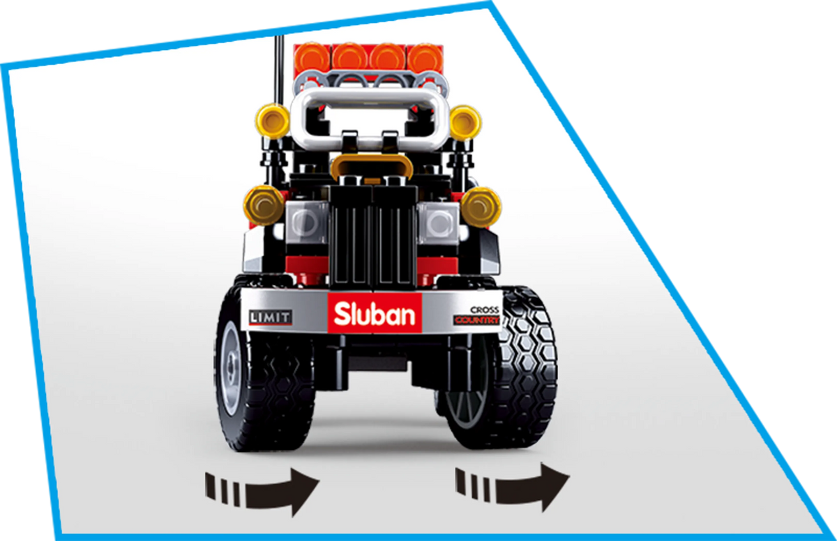 Car Club Off-Road Brick Kit, Black (158 pcs)