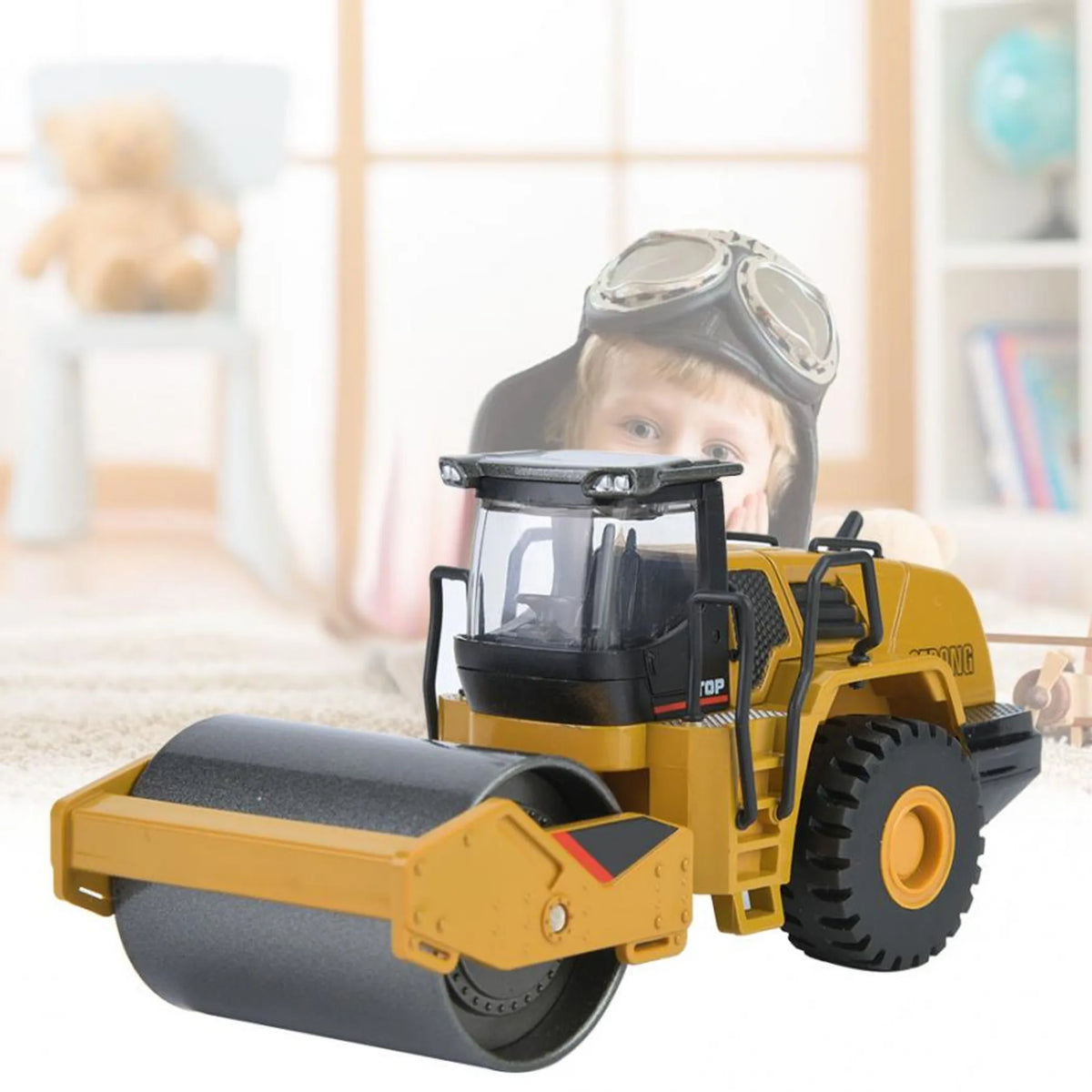 Road Roller Die-Cast Model (1:40 Scale)