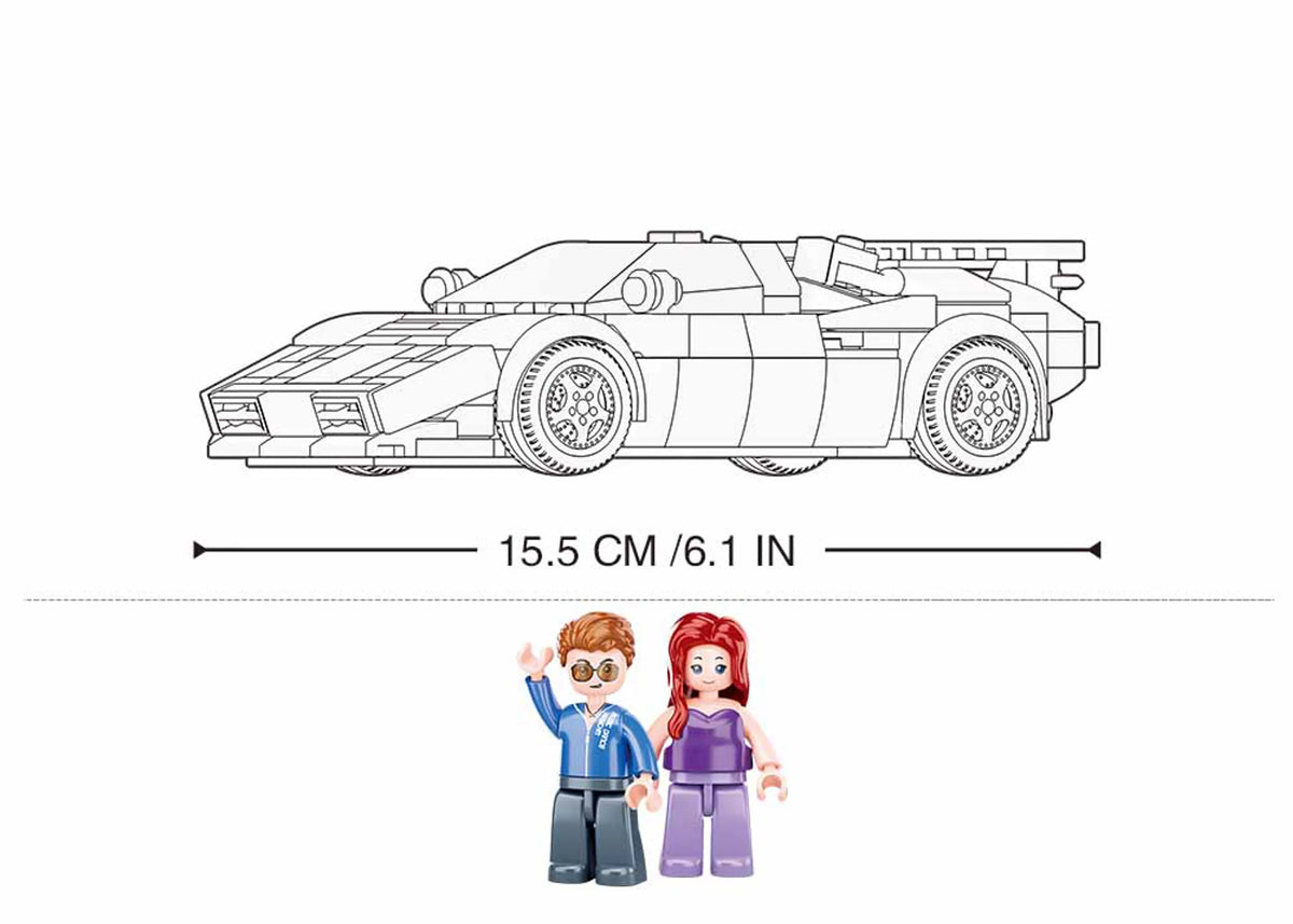 Sports Car Building Brick Kit (254 pcs)
