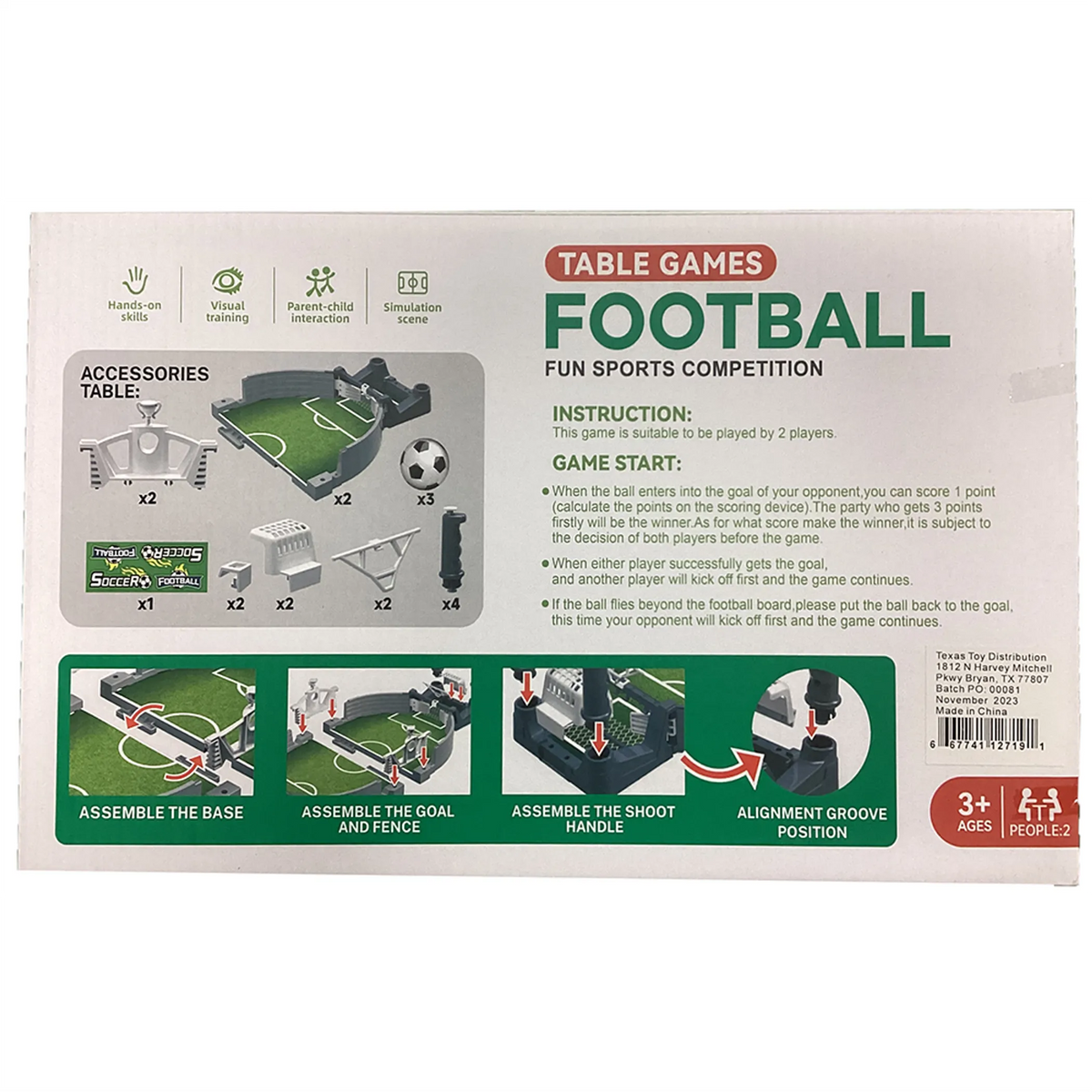 Mini Soccer Pinball Tabletop Arcade Game