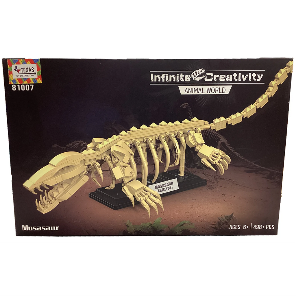 Mosasaur Skeleton Building Brick Kit (498 pcs)