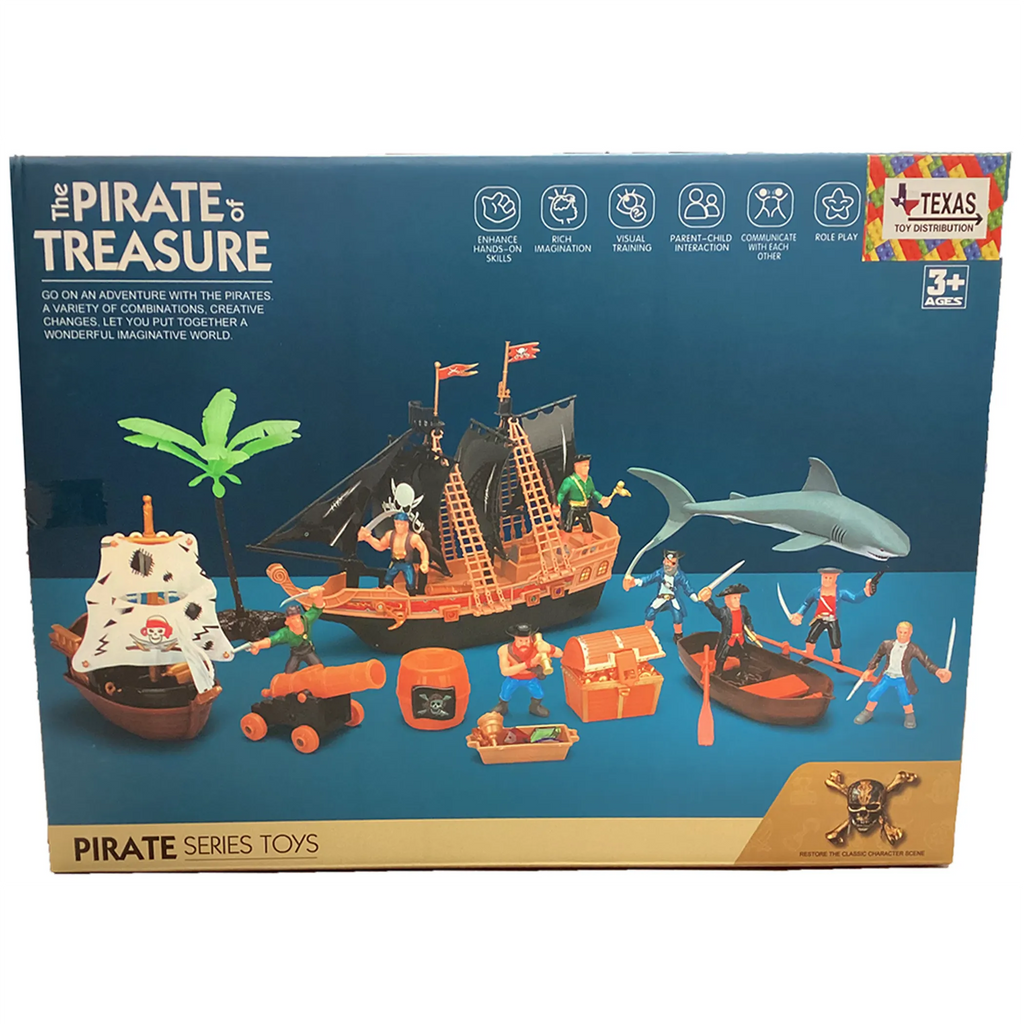 Pirate Treasure Playset with 2 Ships and Figures