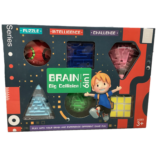 6-in-1 Big Brain Collision Fidget Set - view 2