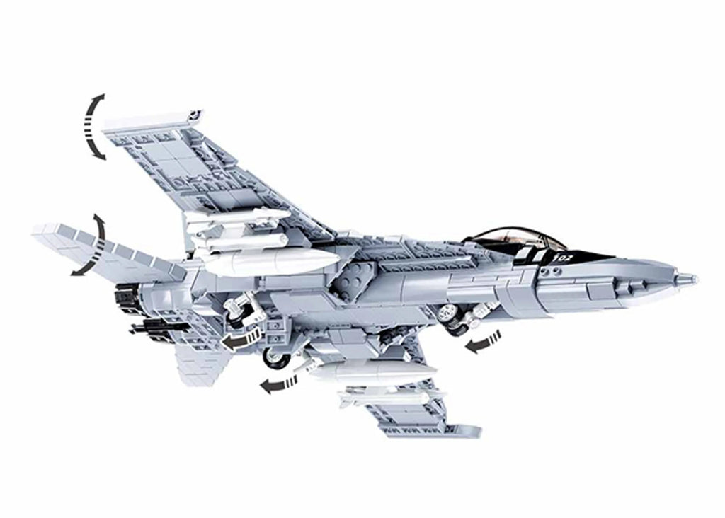 F-18 Hornet Fighter Jet Building Brick Kit (628 pcs)