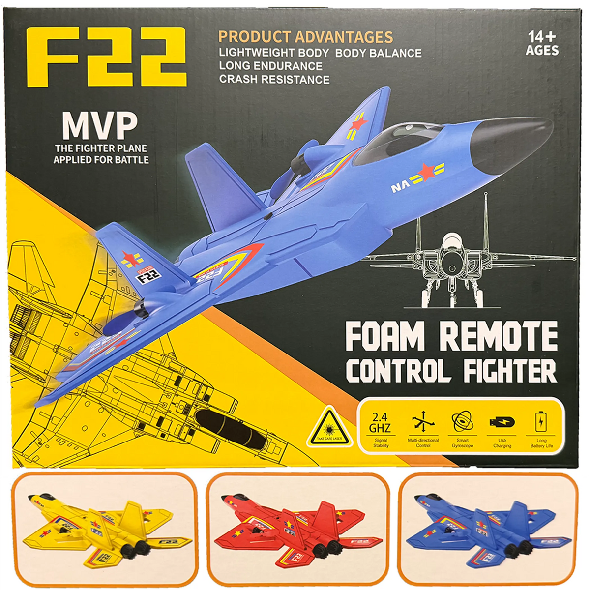 F-22 Fighter Jet Foam RC Airplane