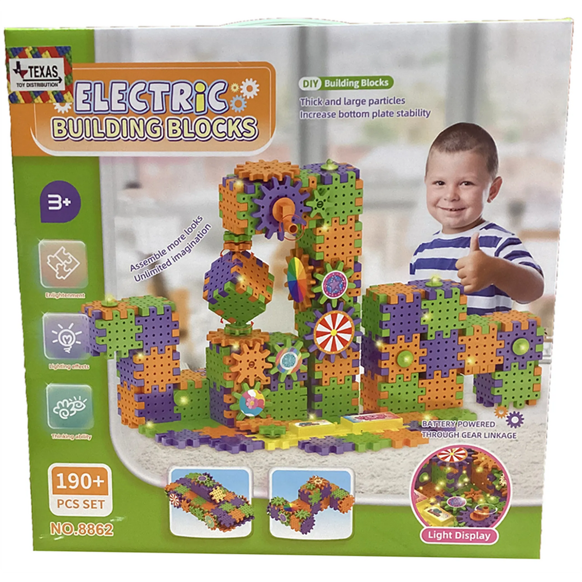 Electric DIY Building Block Gear Set (190 pcs) - view 2