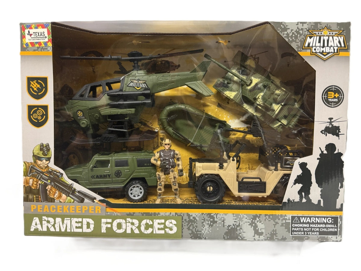 Peacekeeper Military Combat Playset with Vehicles - view 2