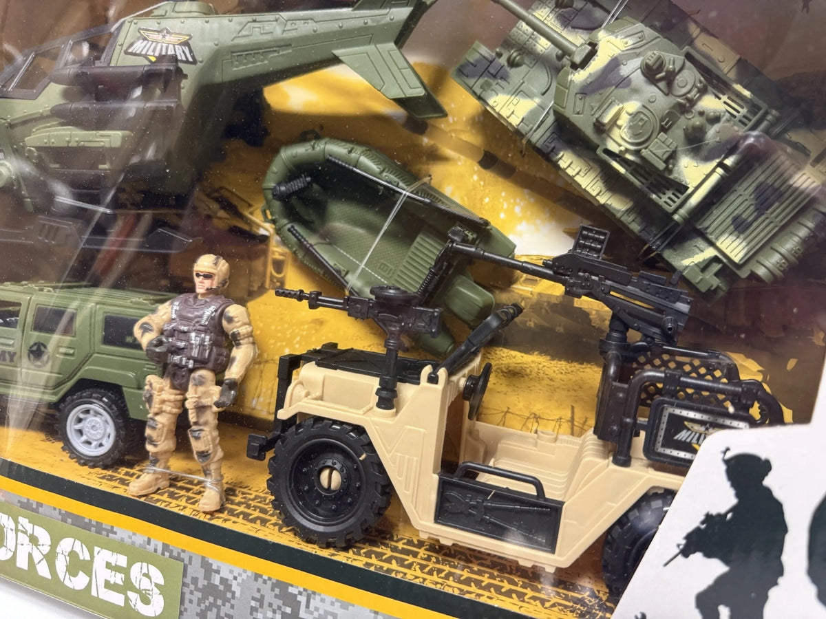 Peacekeeper Military Combat Playset with Vehicles
