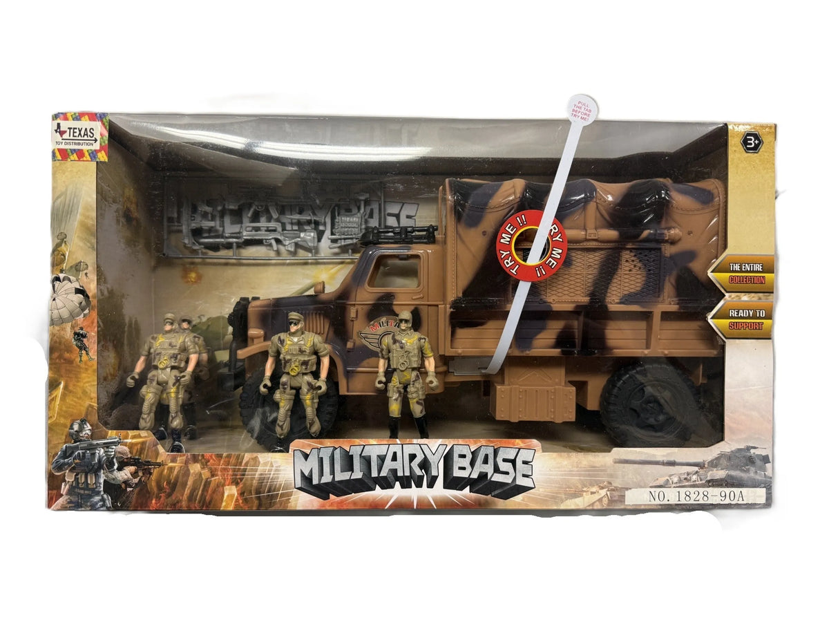 Military Base Playset with Truck and Figures - view 2