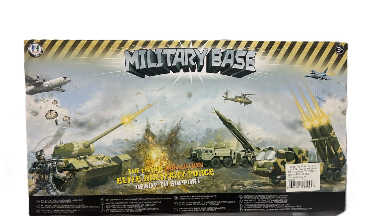 Military Base Playset with Truck and Figures