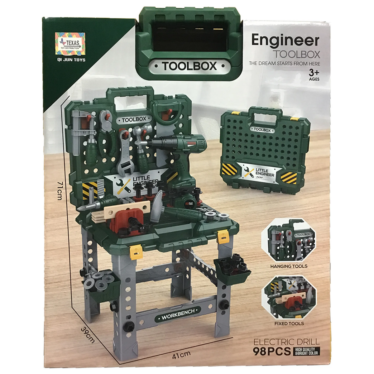 Little Engineer's Toolbox Workbench Play Set (98 pcs)