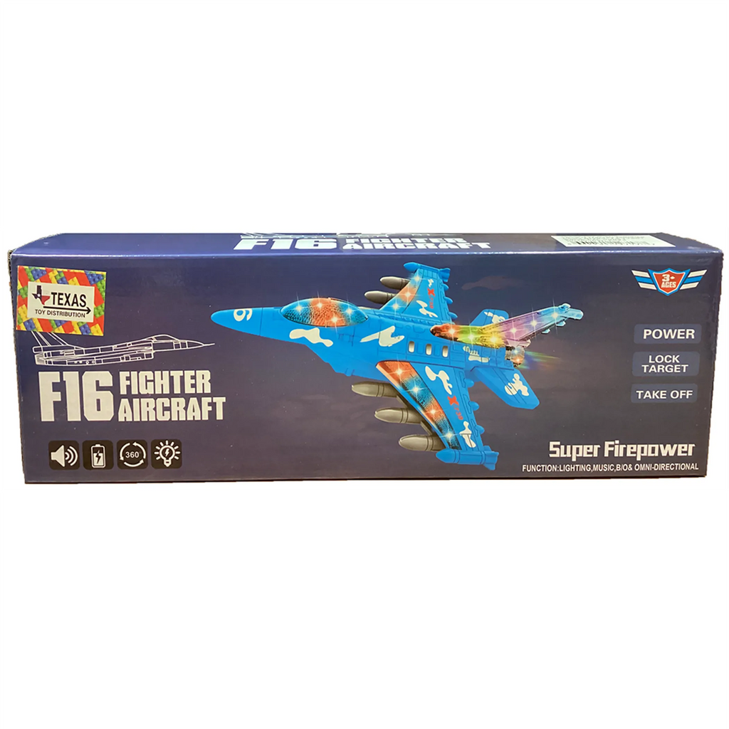 F-16 Fighter Jet Toy with Lights and Sound