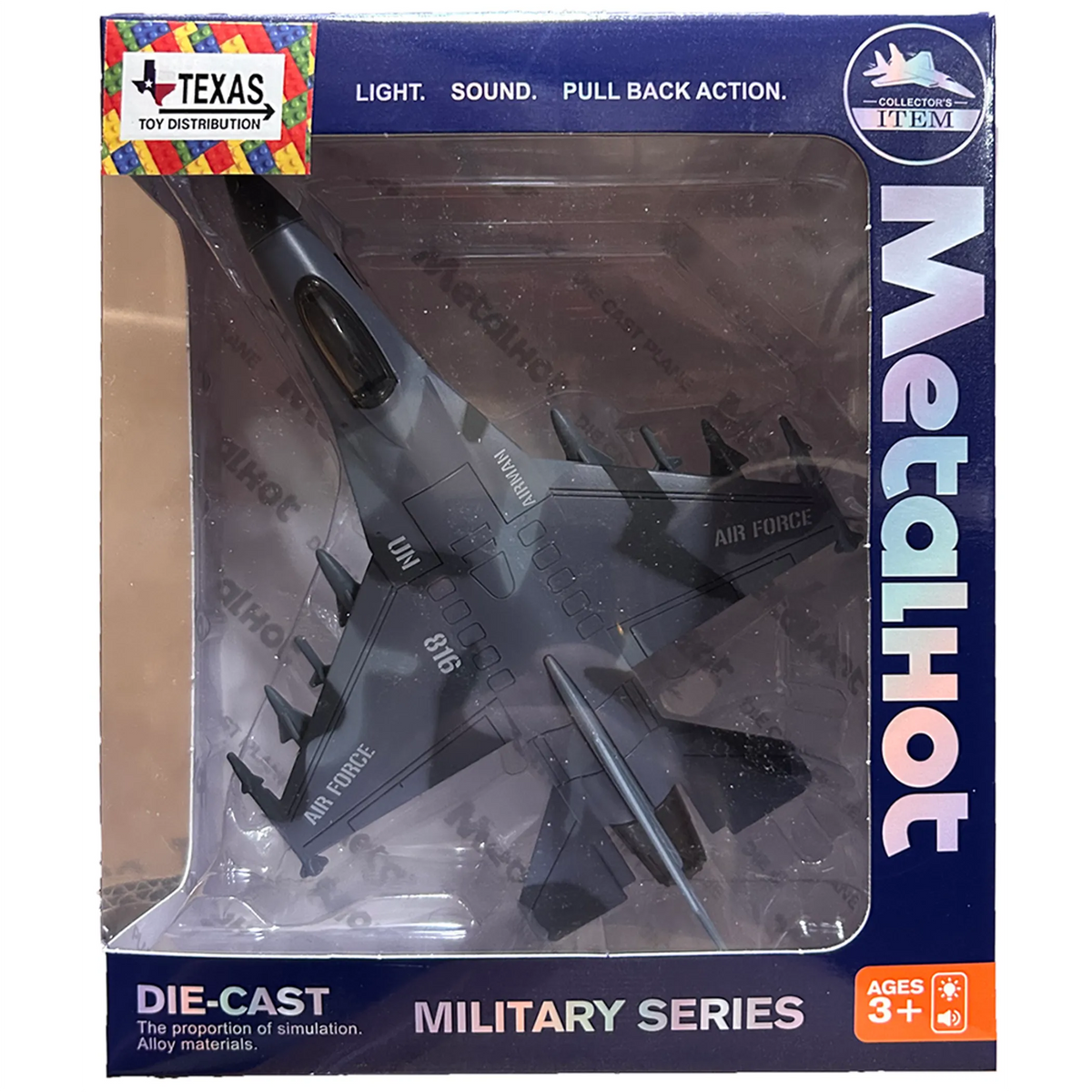 Diecast F-16 Fighter Jet Military Model
