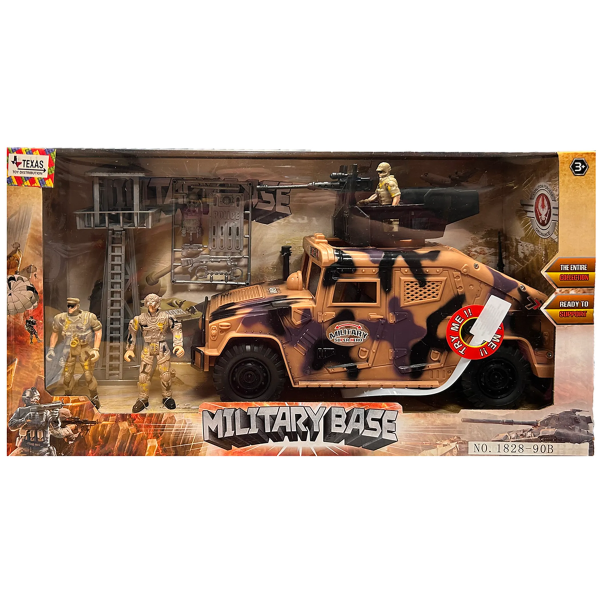 Military Hummer Vehicle Play Set with Sound - view 2