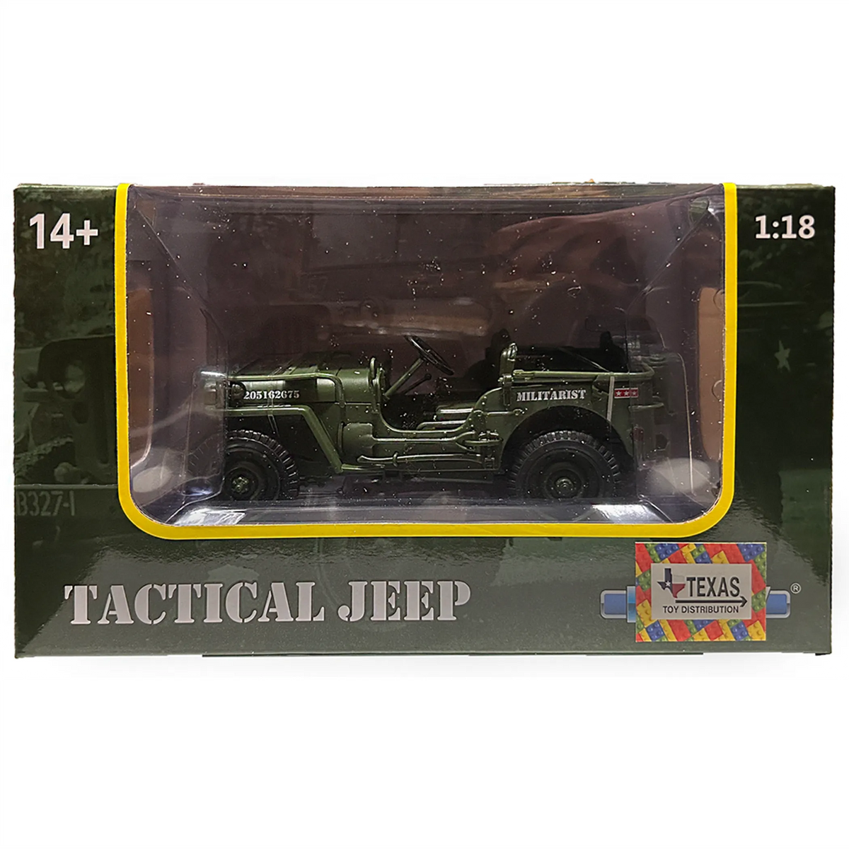 Tactical Jeep 7" Die-Cast Model 1:18 Scale