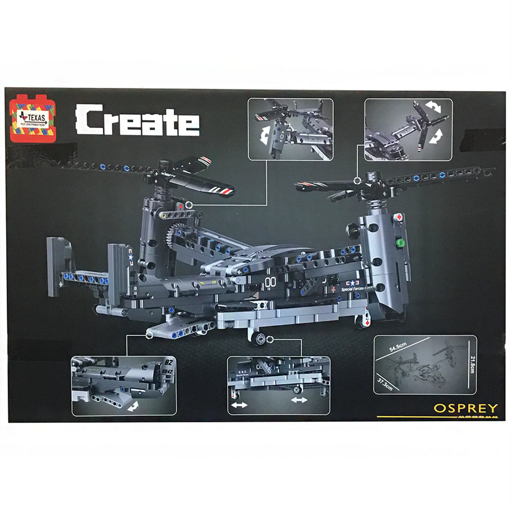 Osprey Military Plane Building Kit (1133 pcs)