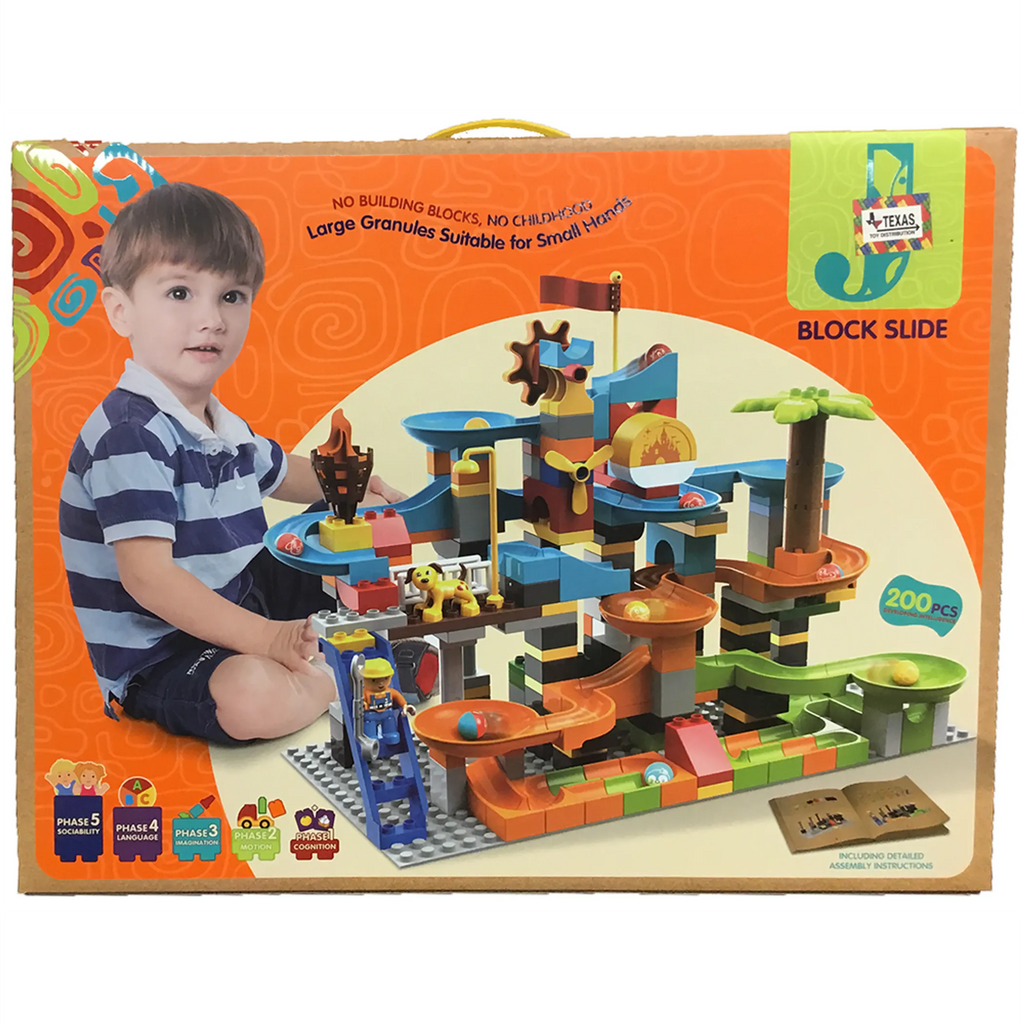 Building Block Marble Run Set (200 pcs)