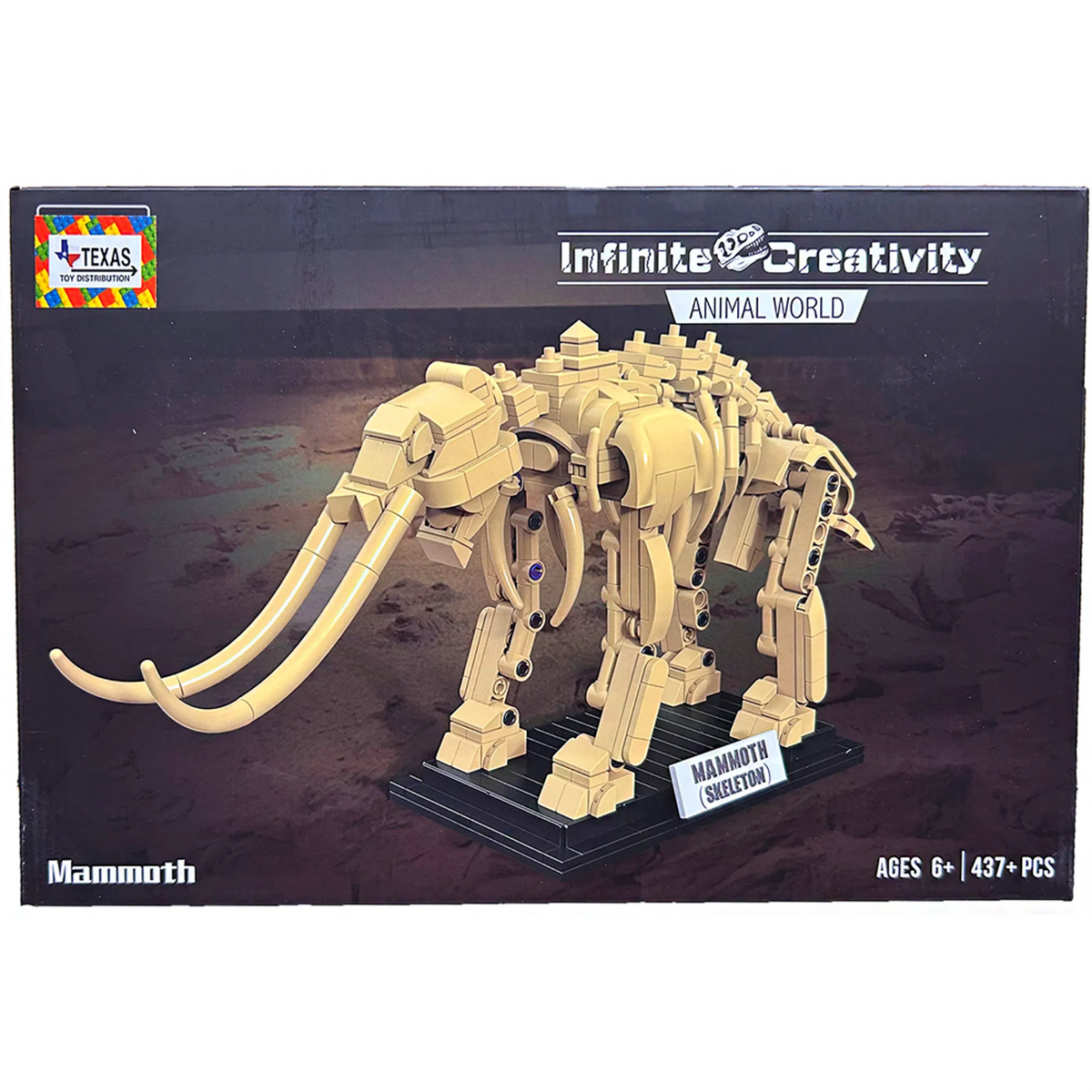 Woolly Mammoth Skeleton Brick Kit (437 pcs)