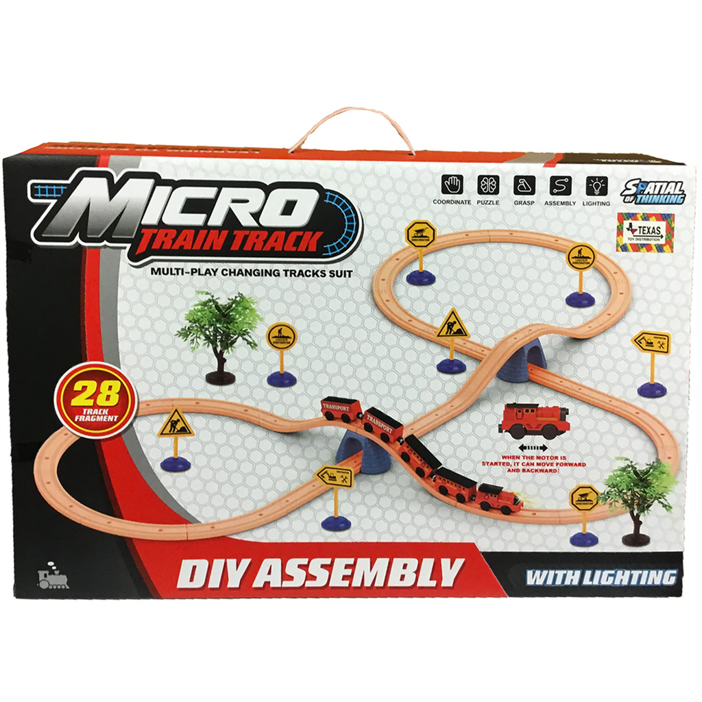Micro Train Tracks DIY Assembly Set (28 Track Pieces)